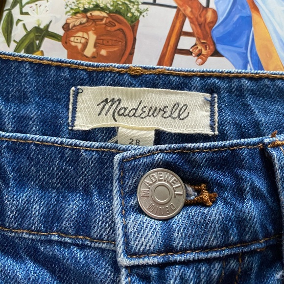 Madewell | Denim A-Line Mini Skirt: Pieced Edition - Picture 6 of 9
